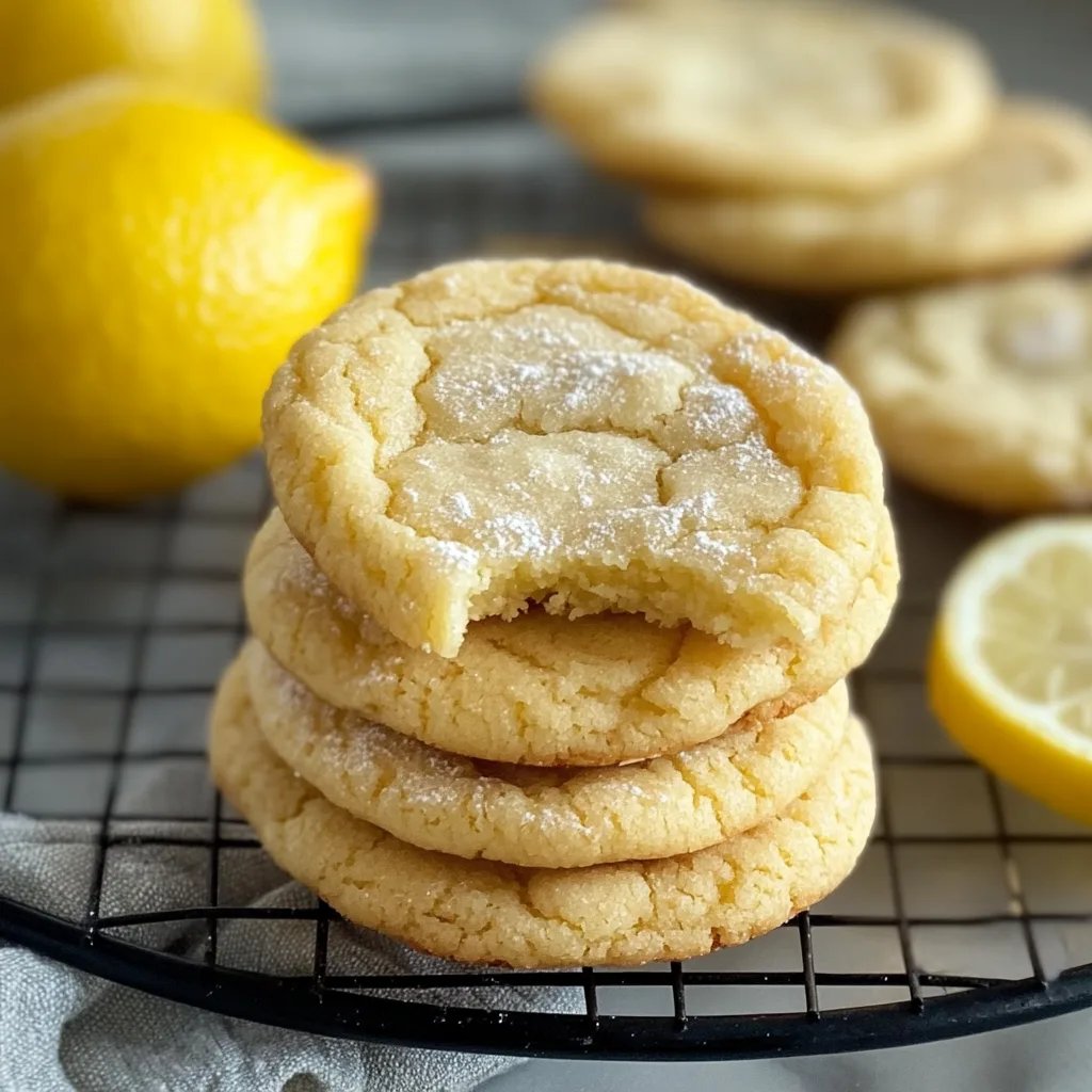 Soft & Chewy Lemon Cookies