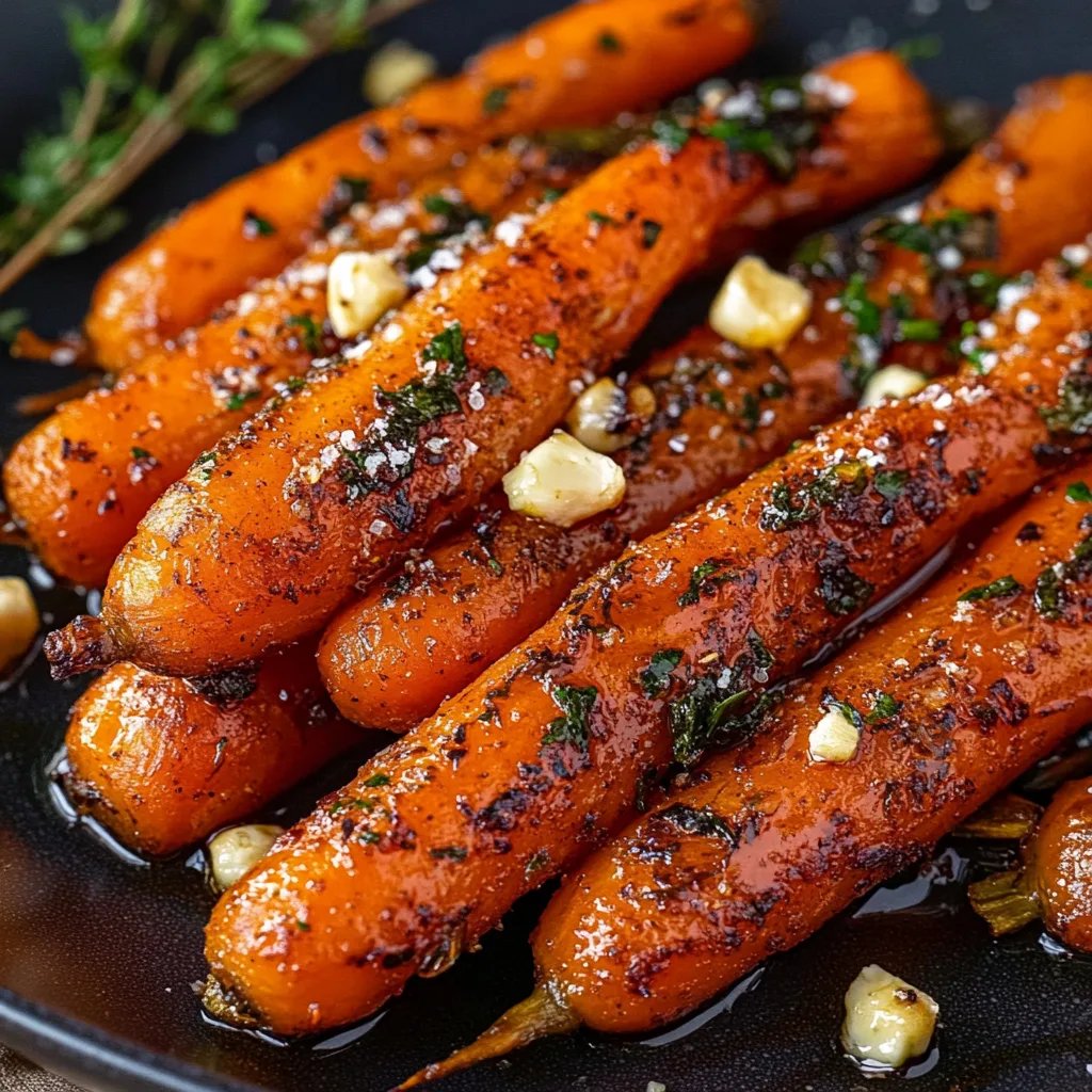 Honig Balsamico-geröstete Karotten