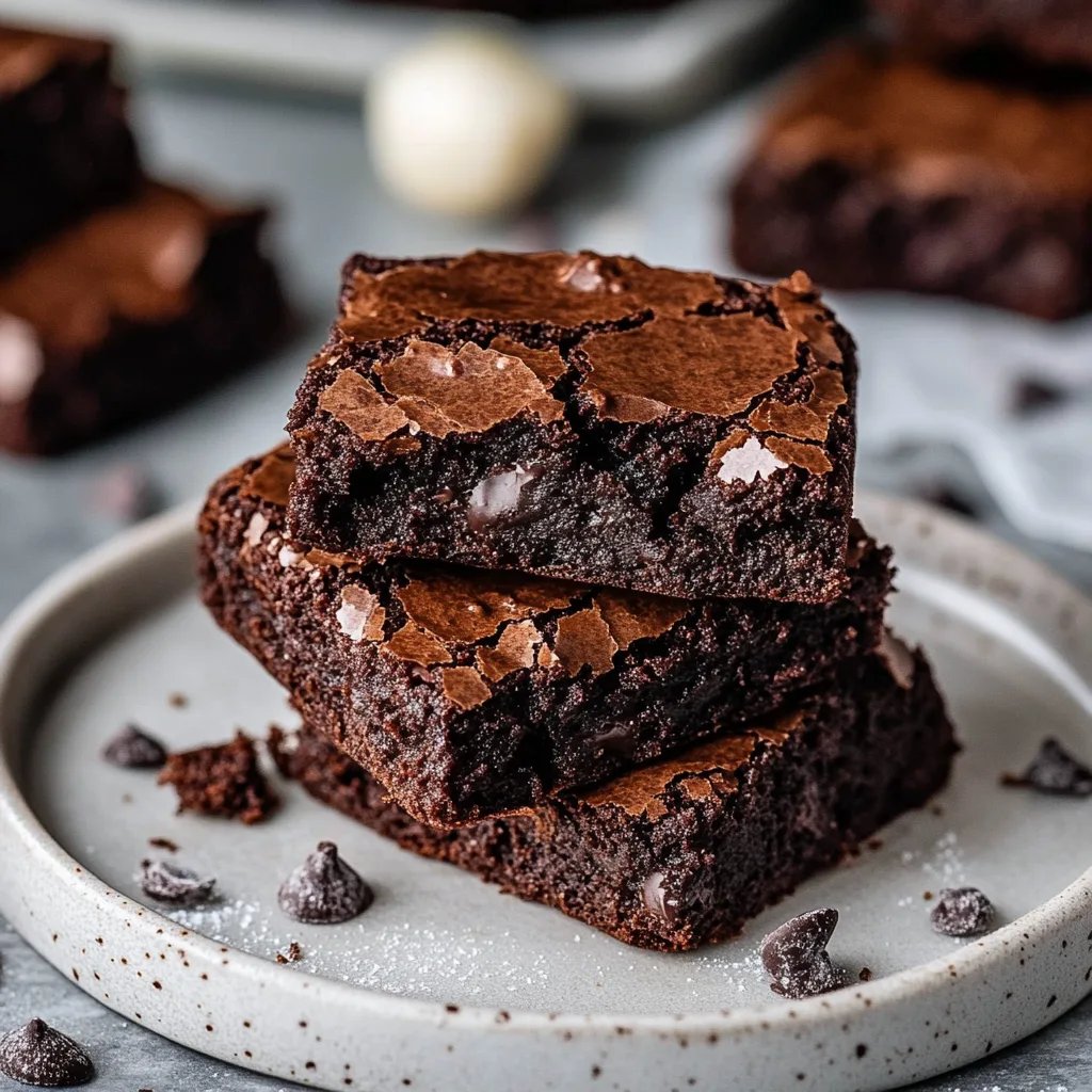 Saftige, zähe Brownies