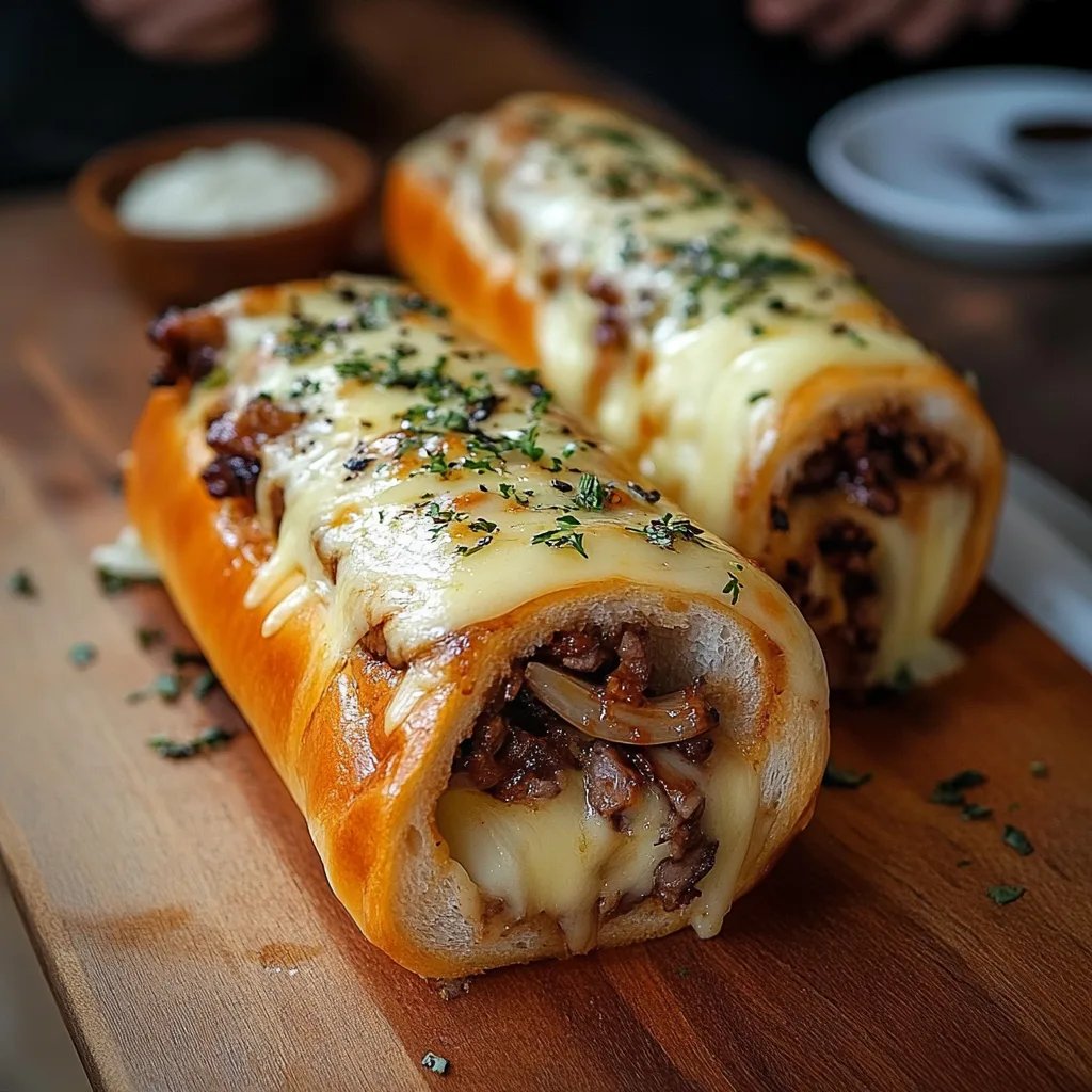 Hackfleisch-Käse-Rolle