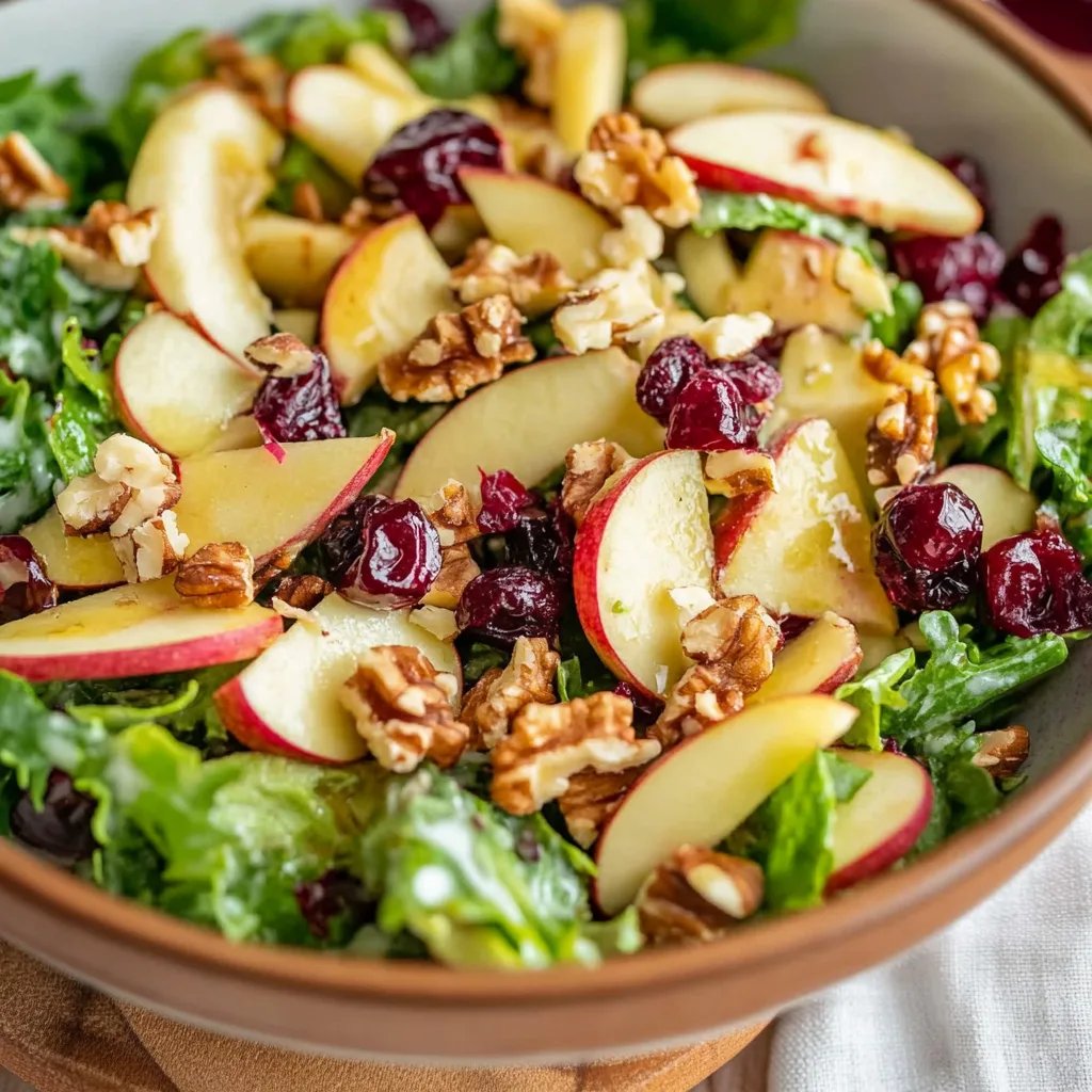 Apfel-Cranberry-Walnuss-Salat