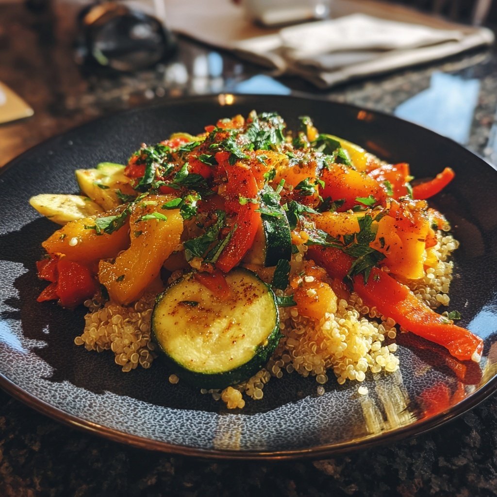 Kalorienarmes Abendessen Mit Quinoa Und Gemüse