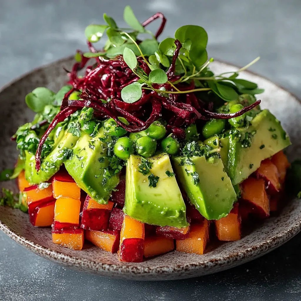 Rote-Bete-Tatar mit Avocado