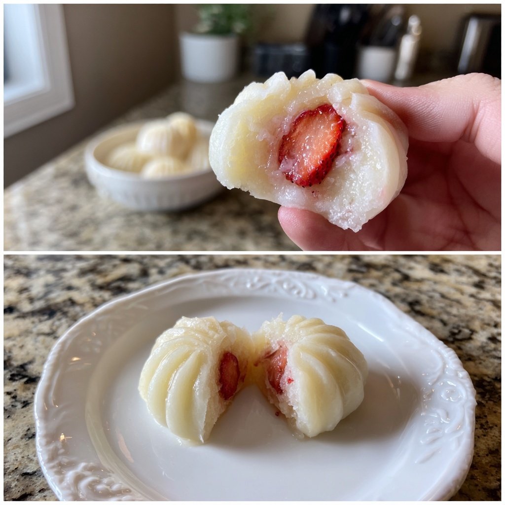 Erdbeer-Mochi